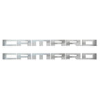 2pc Polished Stainless Steel Camaro Emblem for Chevy Universal (Fit)