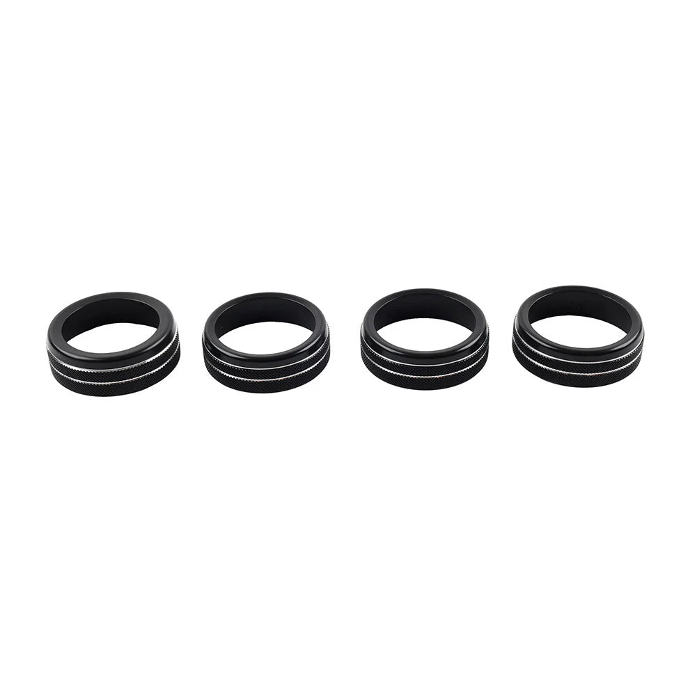 Black AC Climate Control Ring Knob Trim for Toyota Tacoma (2016–2023)