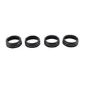 Black AC Climate Control Ring Knob Trim for Toyota Tacoma (2016–2023)