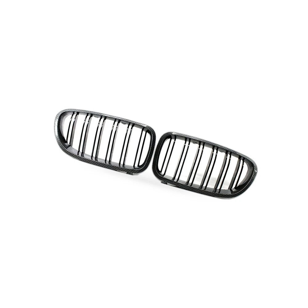 Carbon Pattern Dual Line Grille for BMW 5 Series F10 F18 (2010–2016)