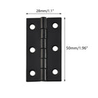 Set of 4 Metal Hinges with Screws for Wooden Box Toolbox Cabinet Door