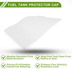 Fuel Tank Door Cap for Ford Transit MK8 (2014–2024) Fuel Filler Flap Cover White
