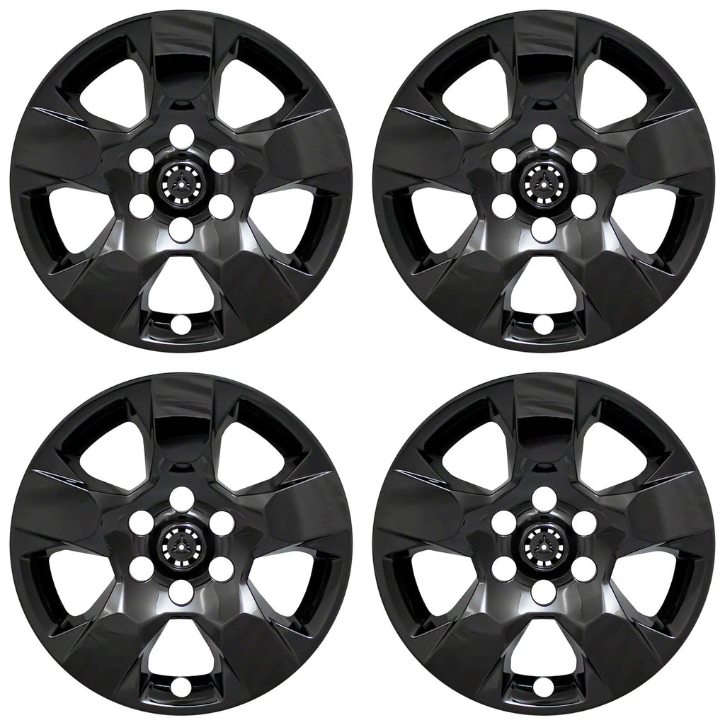 2019-2022 Dodge Ram 1500 Truck 4 Black 18" Wheel Skins Hub Caps Rim Covers | Plastic | 18 in