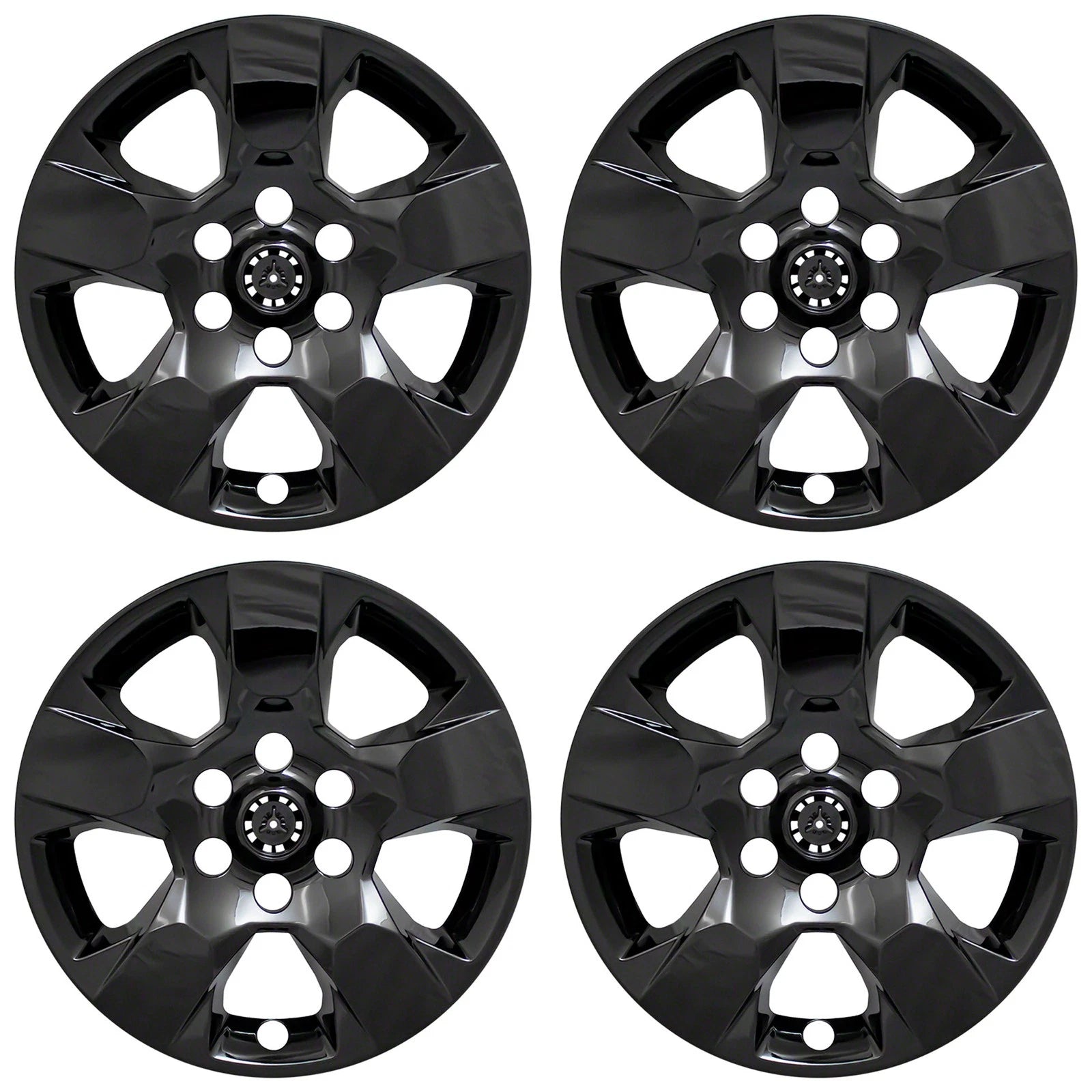 2019-2022 Dodge Ram 1500 Truck 4 Black 18" Wheel Skins Hub Caps Rim Covers | Plastic | 18 in