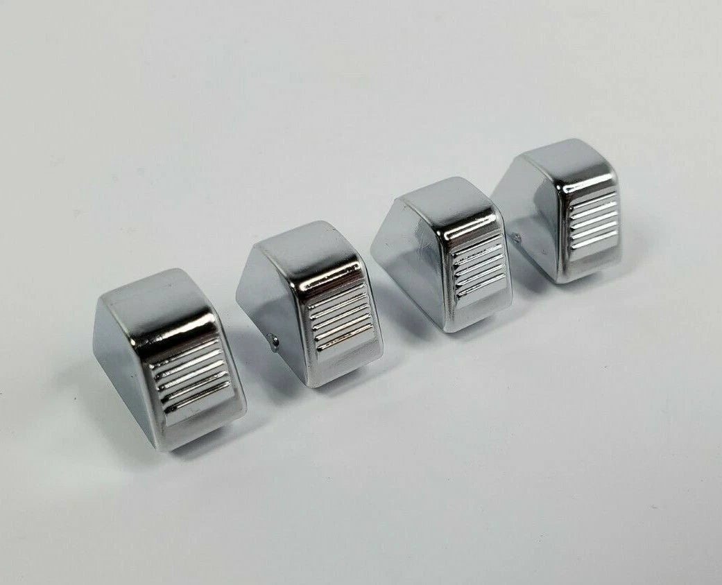 Heater A/C Fan Vent Temperature Control Knobs Set of 4 for Chevy (1967–1981)