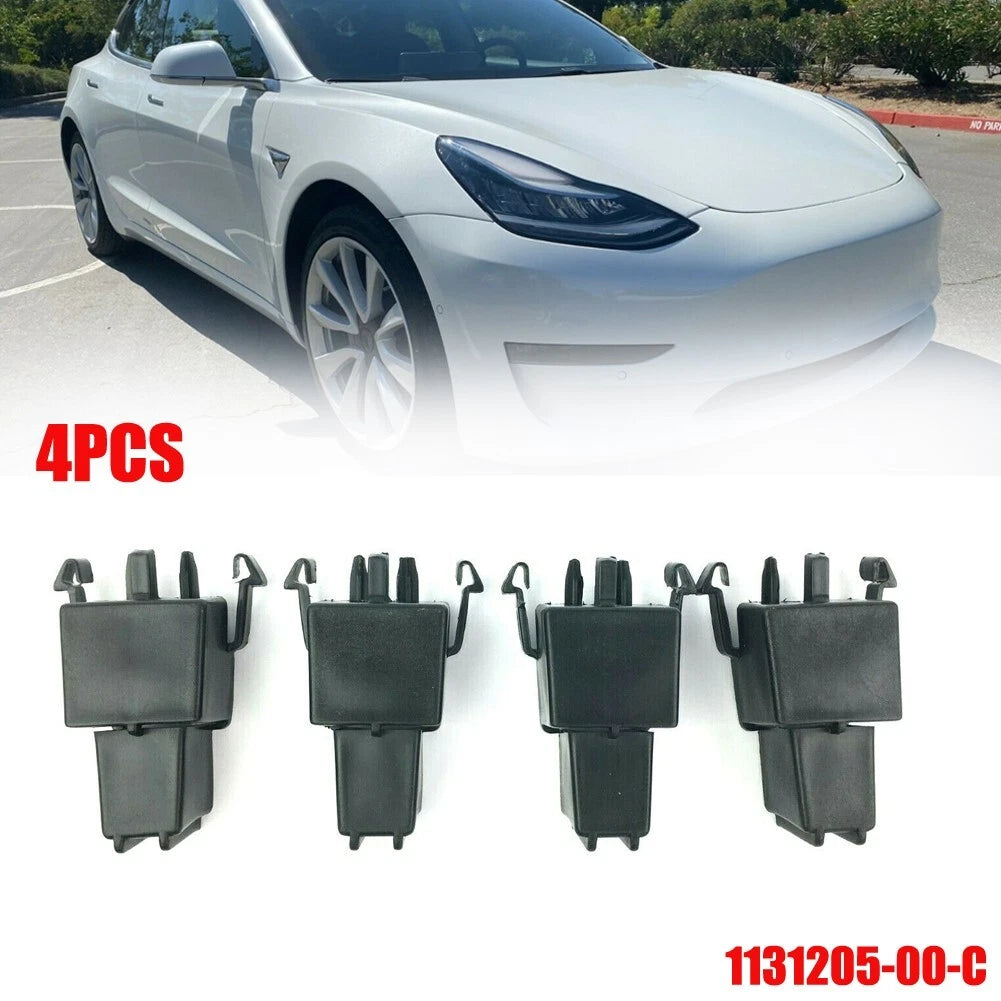 Set of 4 Frunk Clip Reinforcements for Tesla Model 3 (2017–2023) 1131205-00-C