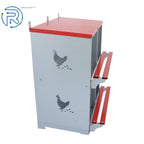 4 Compartment Metal Nesting Boxes for Hens (Wall Mount)