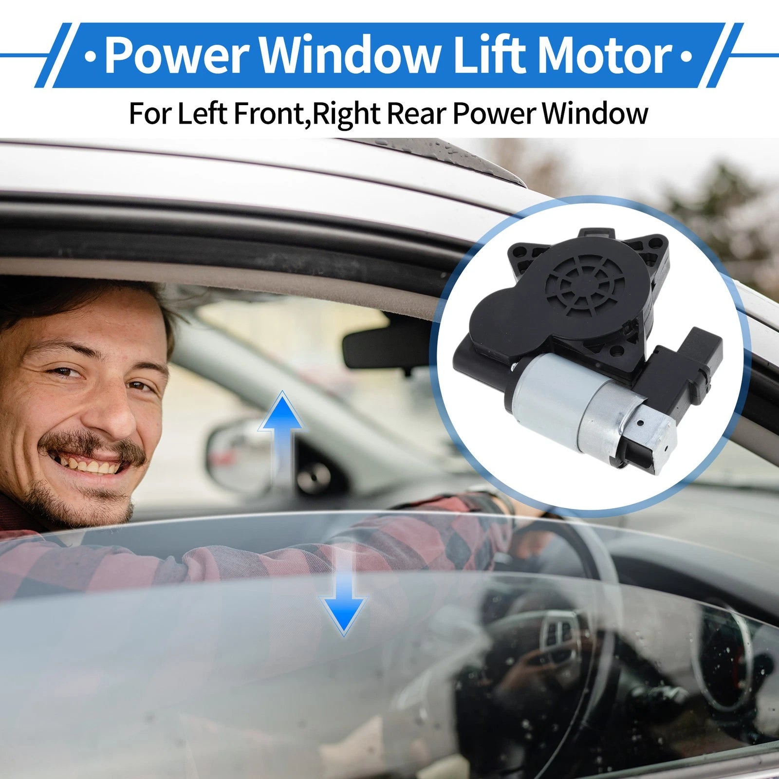 Power Window Regulator Lift Motor for Mazda 3 L4 2.0L/2.3L (2004–2009)