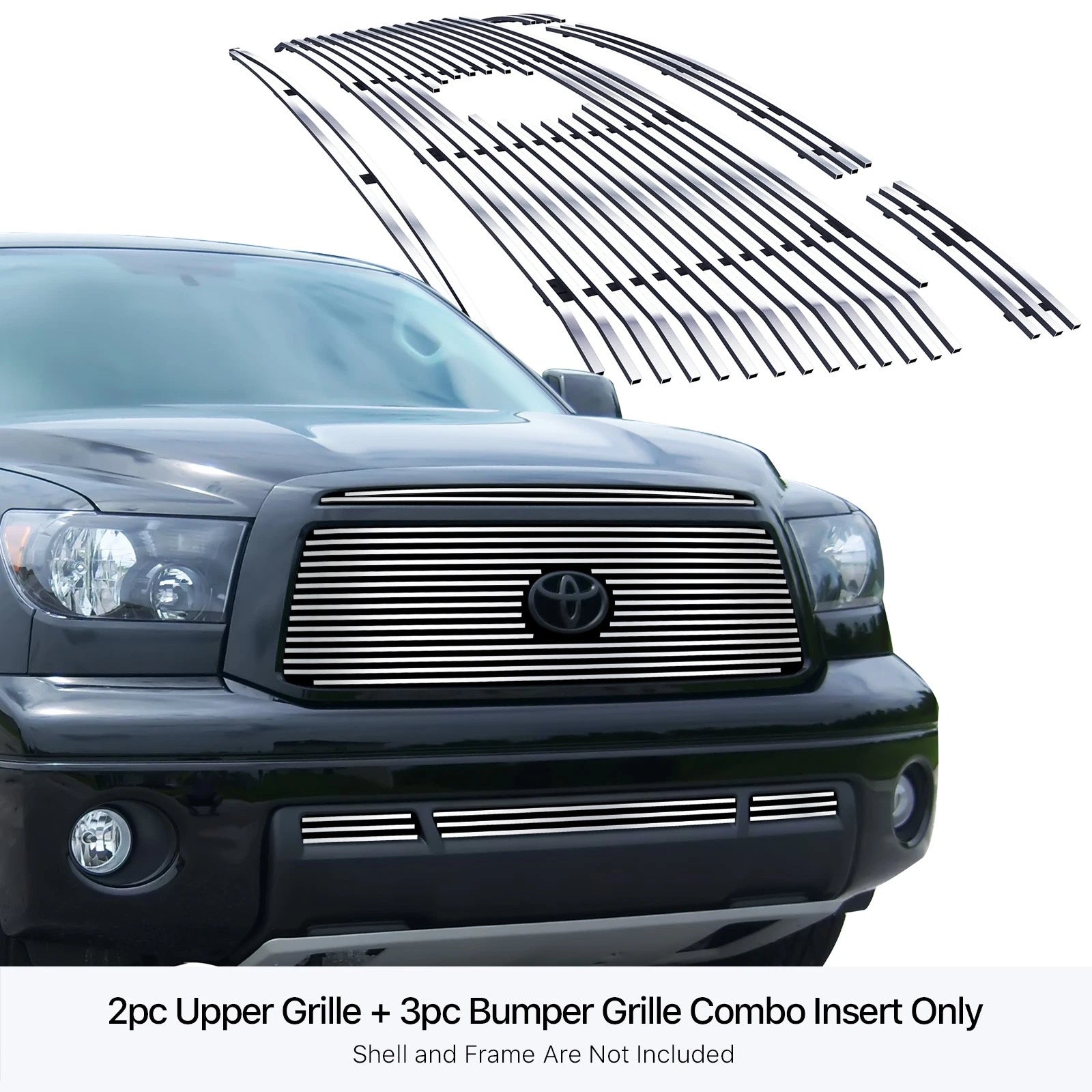Stainless Steel Chrome Billet Grille Insert for Toyota Tundra (2010–2013)