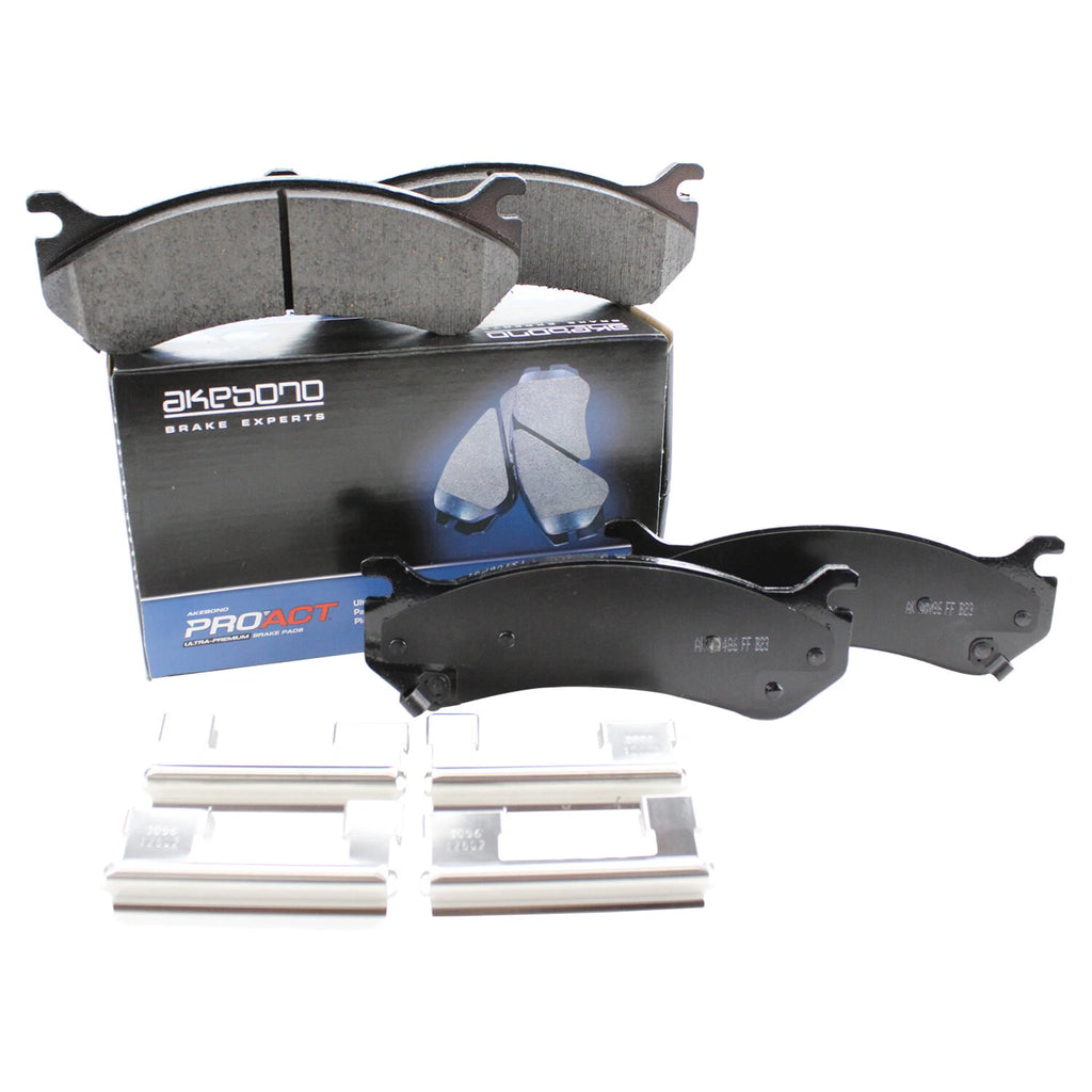 Set of 4 Akebono ProACT Ceramic Brake Pads for Cadillac Chevrolet GMC Hummer (ACT785)