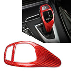 Carbon Fiber Gear Shift Knob Cover Trim for BMW 1 2 3 4 5 6 X3 X5 X4