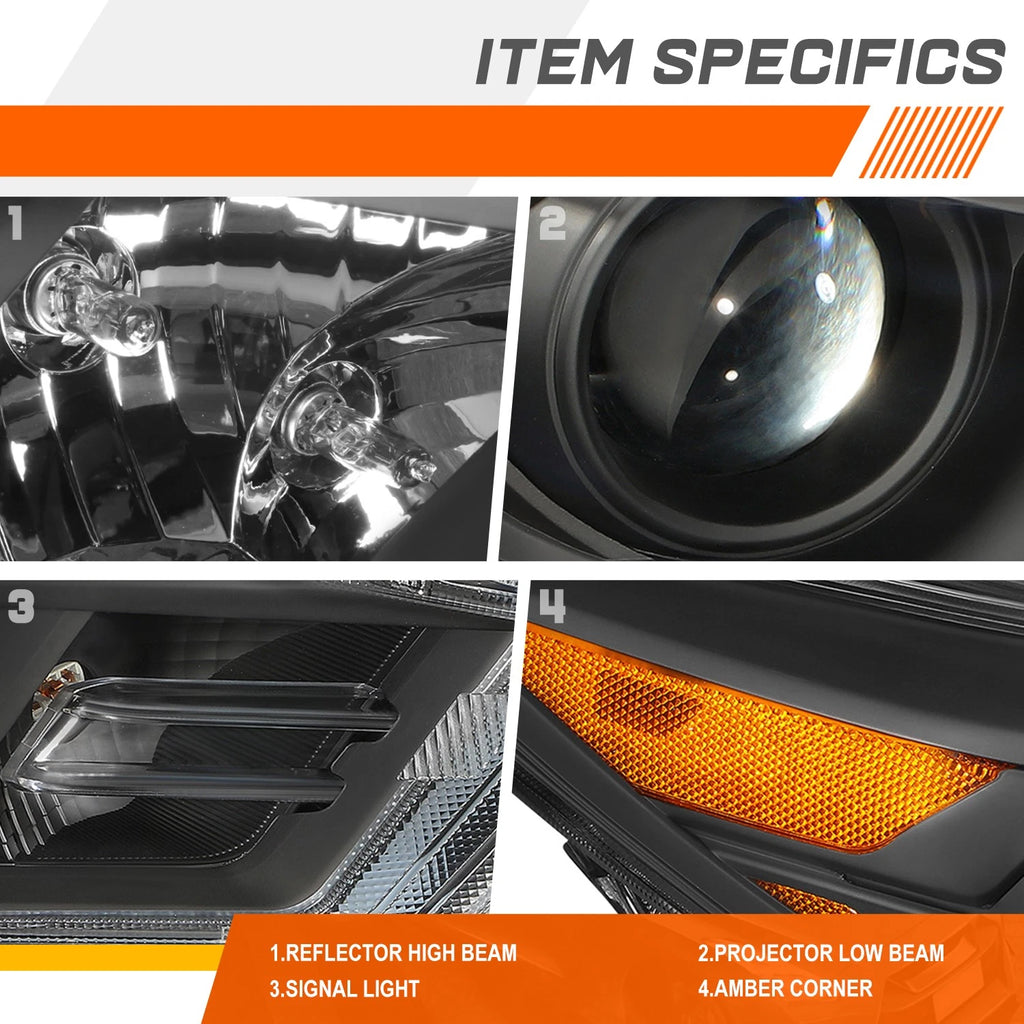 Projector Chrome Housing Headlight for Mazda CX-5 (2013–2016)