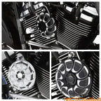 Billet Aluminum Horn Speaker Cover for Harley Big Twin, Sportster XL1200, 883 (1991-2017)