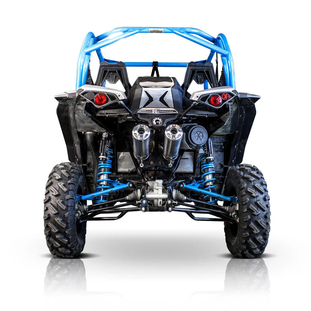 HMF Titan QS Dual Slip On Exhaust for Can-Am Maverick XDS Turbo (2013–2023)