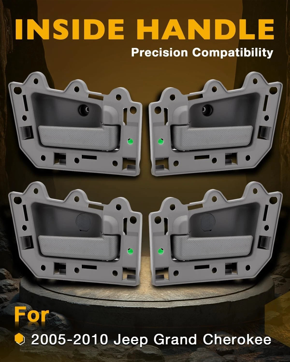 Set of 4 Interior Door Handles for Jeep Grand Cherokee (2005–2010)