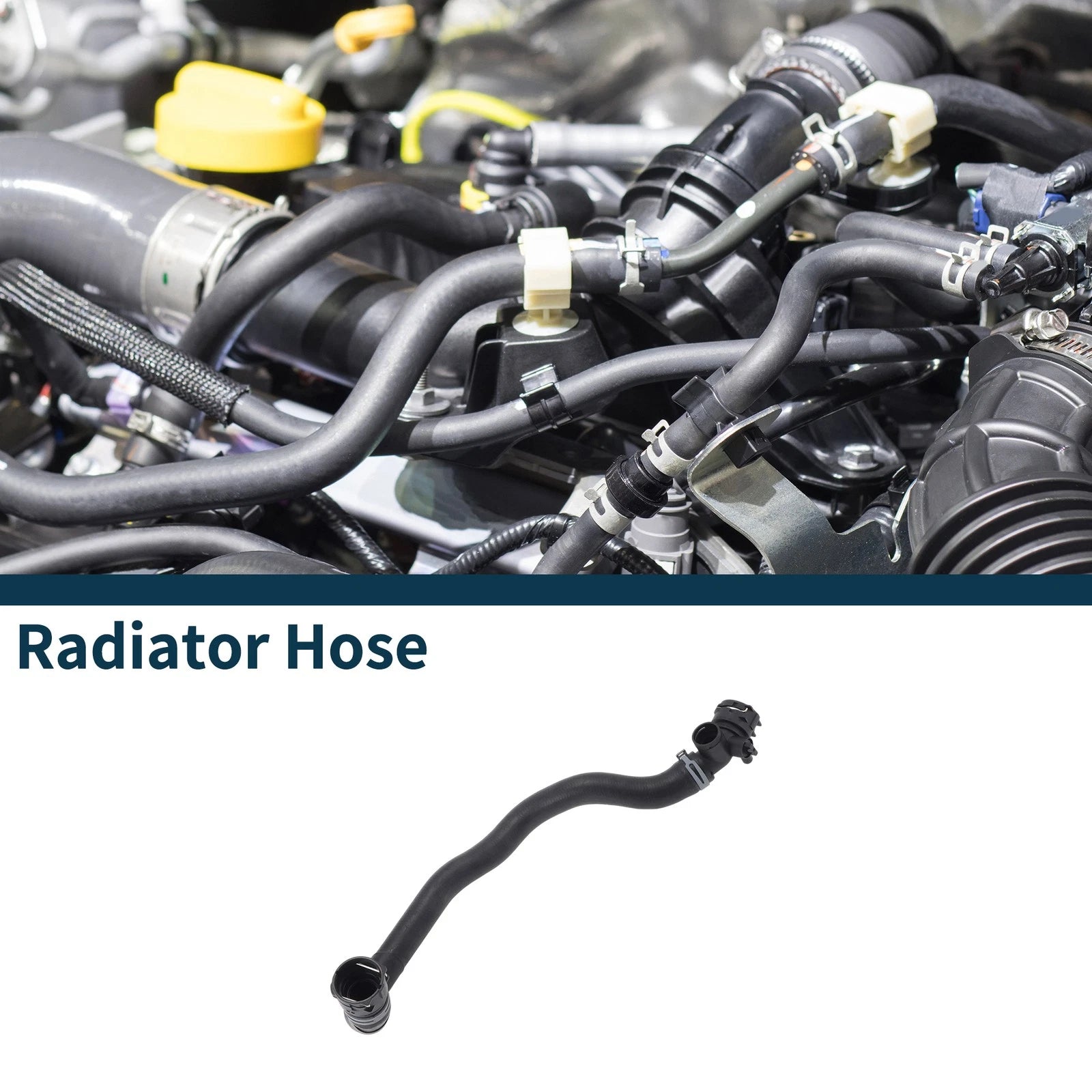 Radiator Hose for Audi Q5 (2010–2019) No. 8R0121055AB Rubber Lower