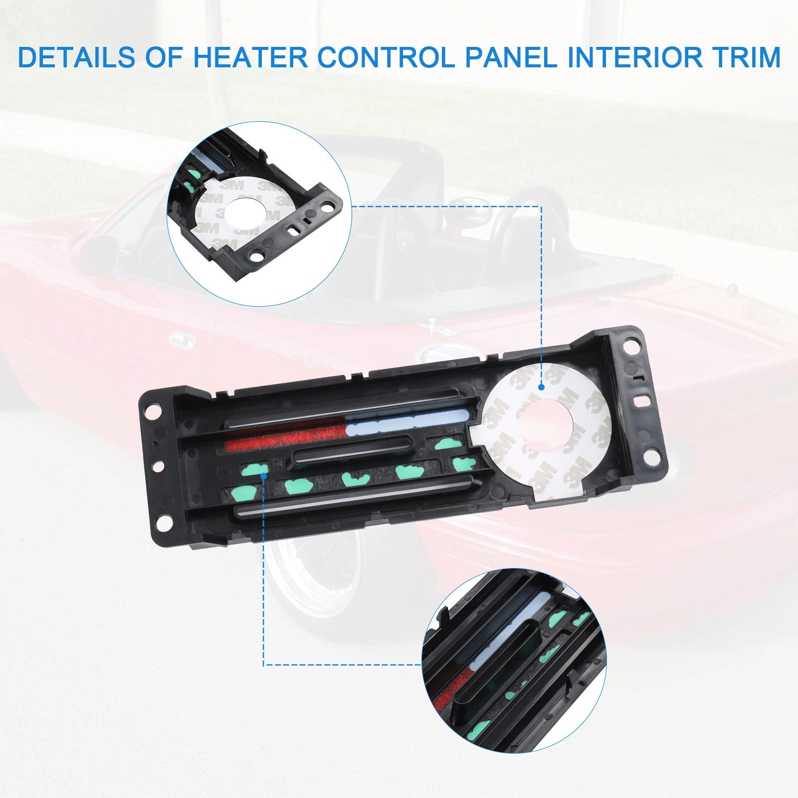 AC Heater Control Panel Plate for Mazda Miata (1990-1997)