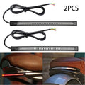 2 Flexible LED Brake Stop Turn Signal Lights for Motorcycle 