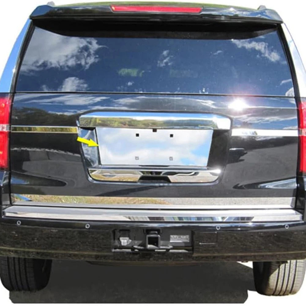 License Plate Bezel Stainless Steel Replacement for Chevy Suburban (2015–2020)