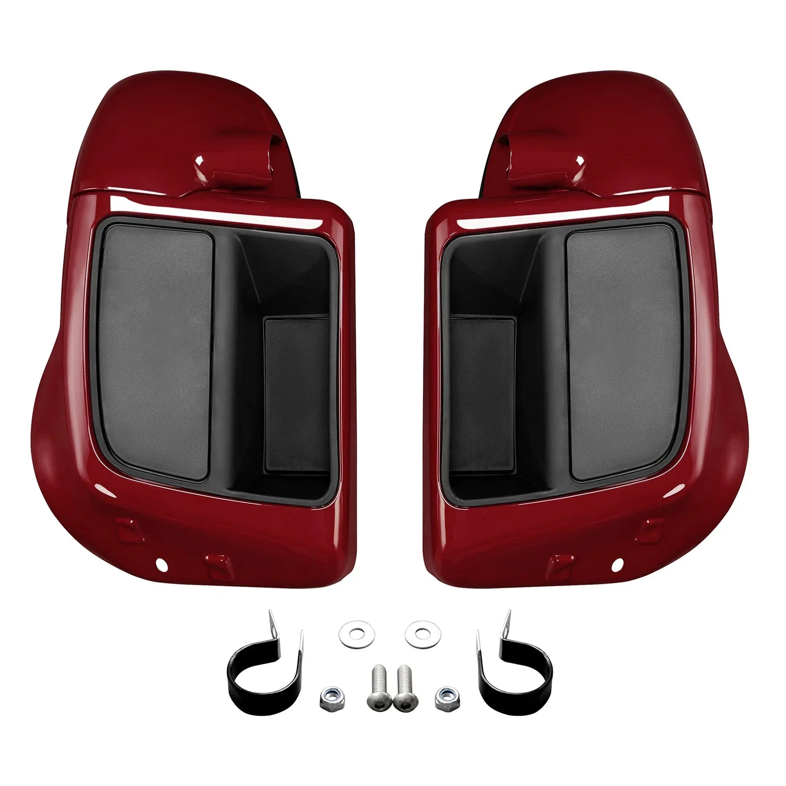 Lower Vented Leg Fairings for Harley Electra Road Glide (2014-2025) Billiard Red