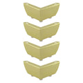 Set of 4 Heavy Load Bearing Triangle Metal Cabinet Feet