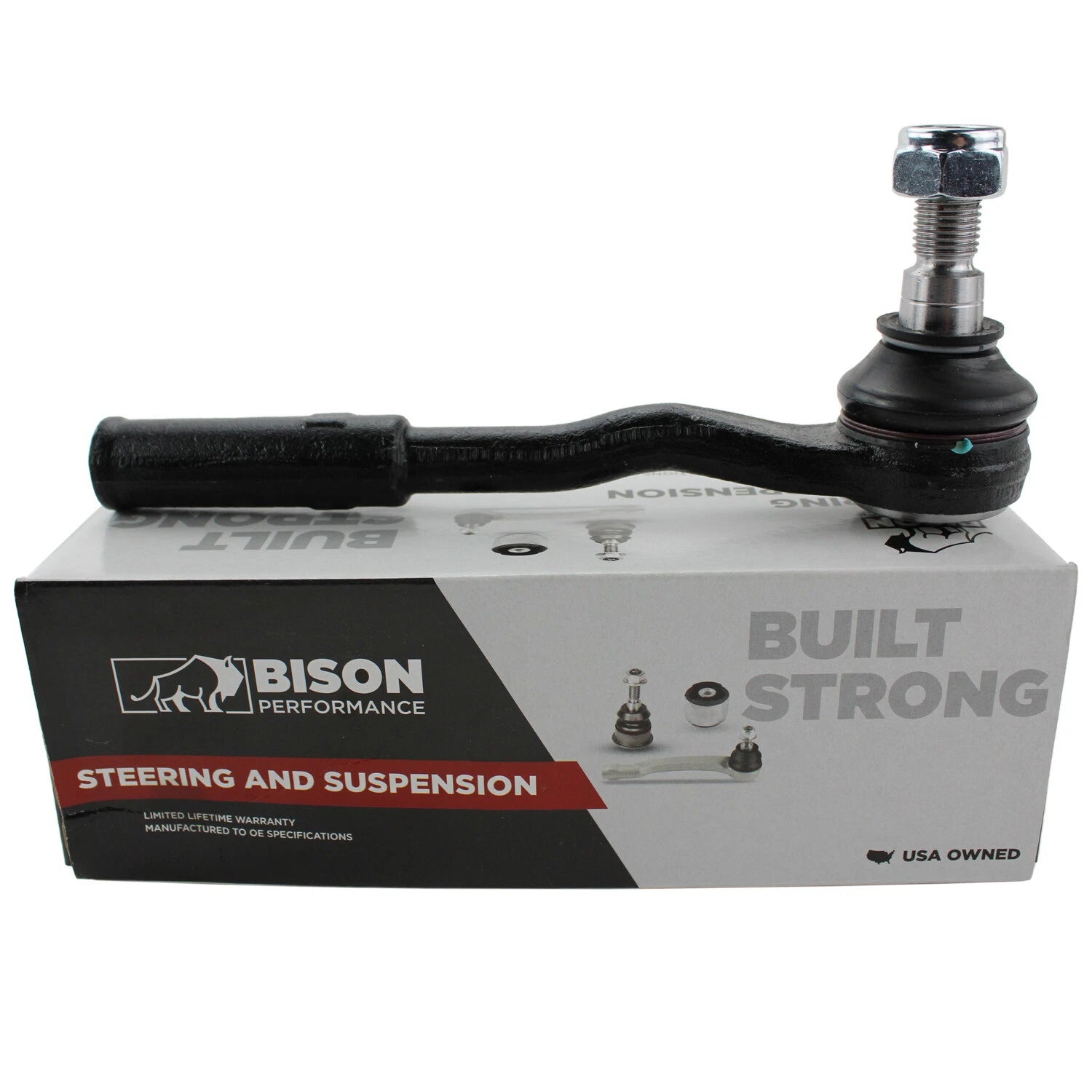 Bison Performance Steel Steering Tie Rod End for C215 R230 W220 (2000–2006)