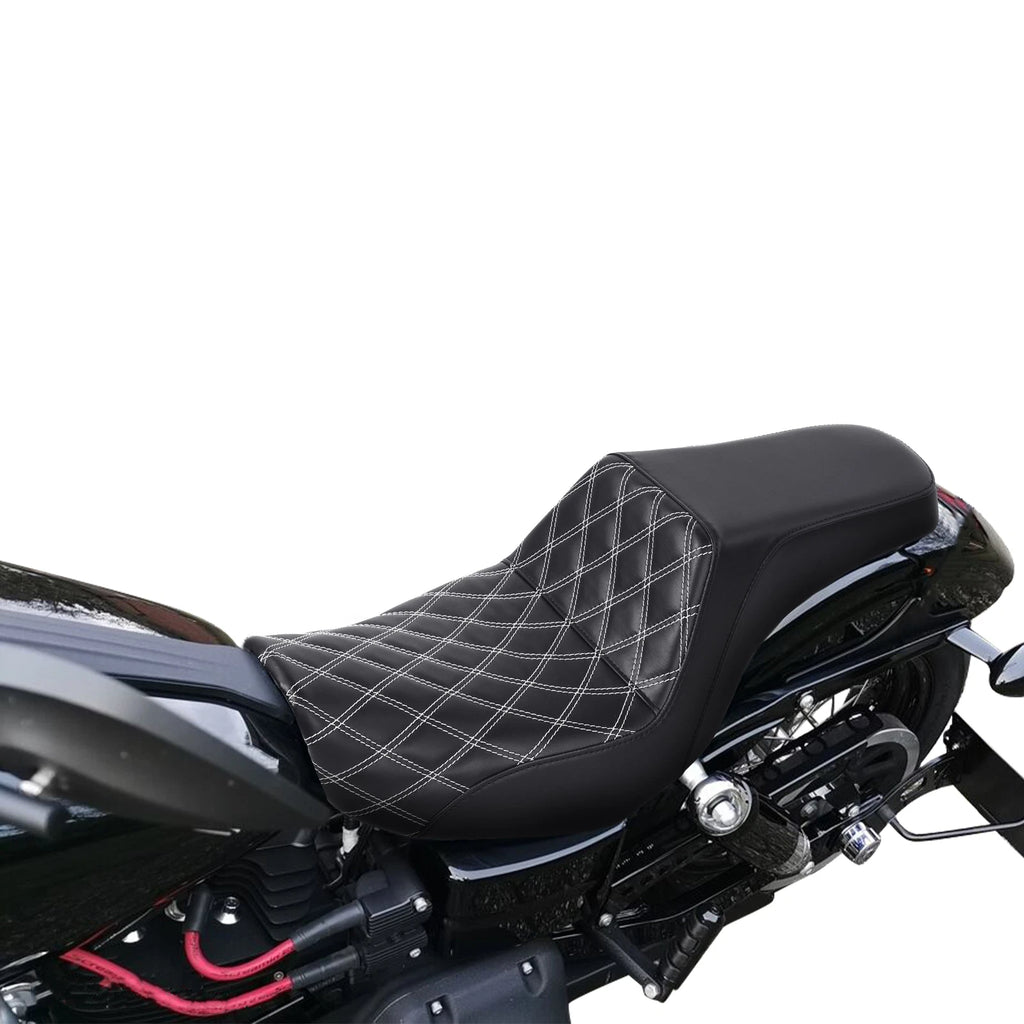 Driver Passenger Gel Seat for Harley Dyna Street Bob Super Wide Glide (2006–2017)