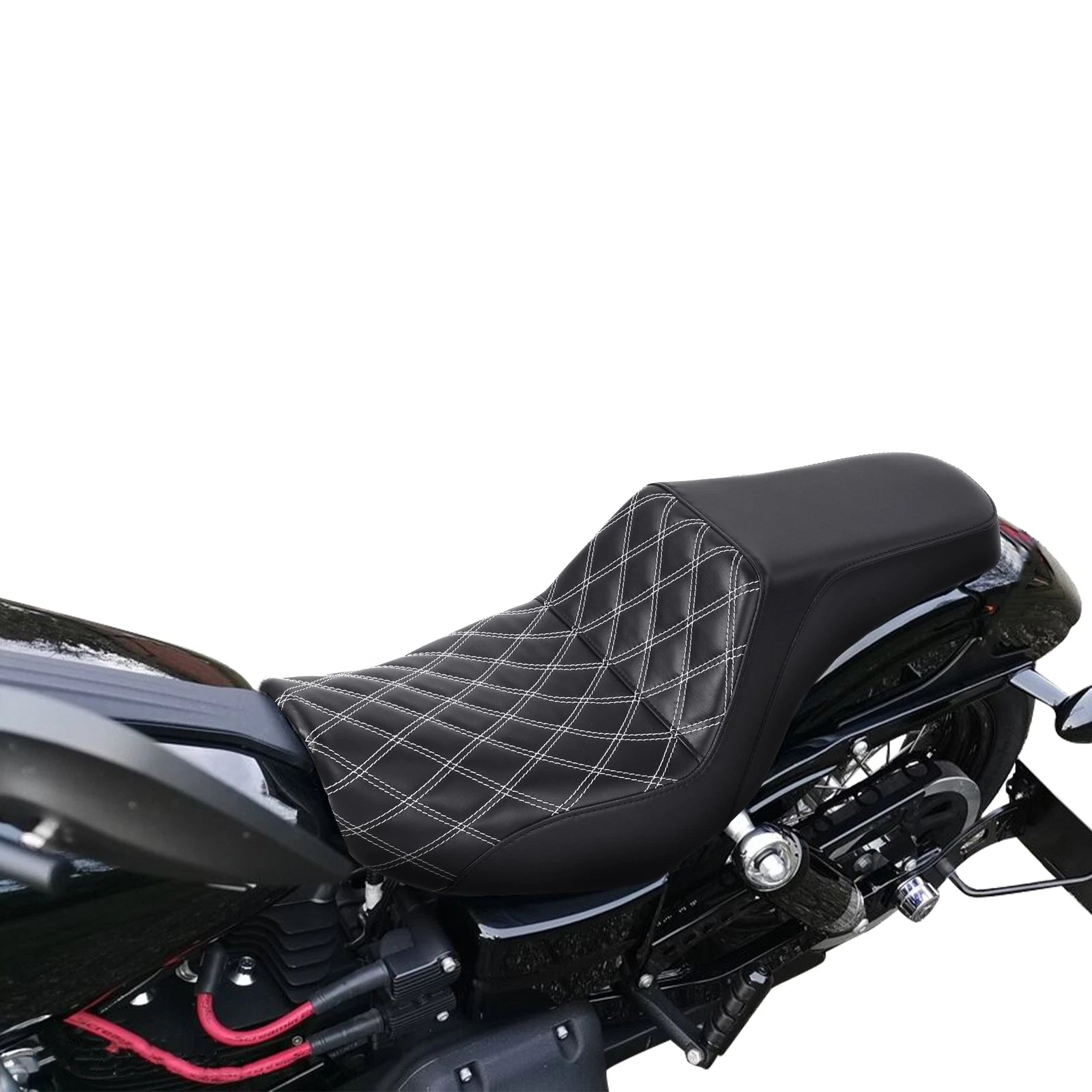 Driver Passenger Gel Seat for Harley Dyna Street Bob Super Wide Glide (2006–2017)