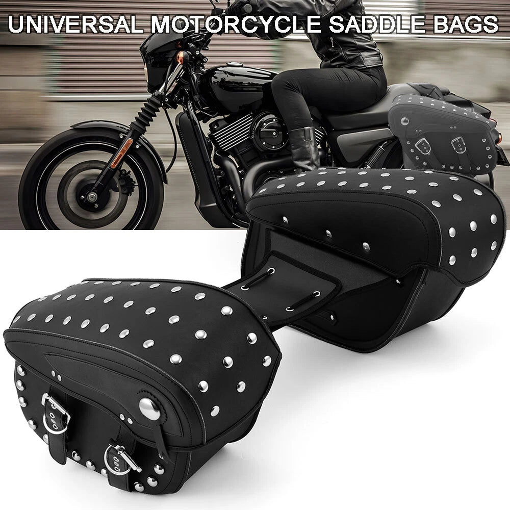 Pair of Side Saddle Bags for Yamaha V-Star XVS 950 1100 1300 (2009–2017)