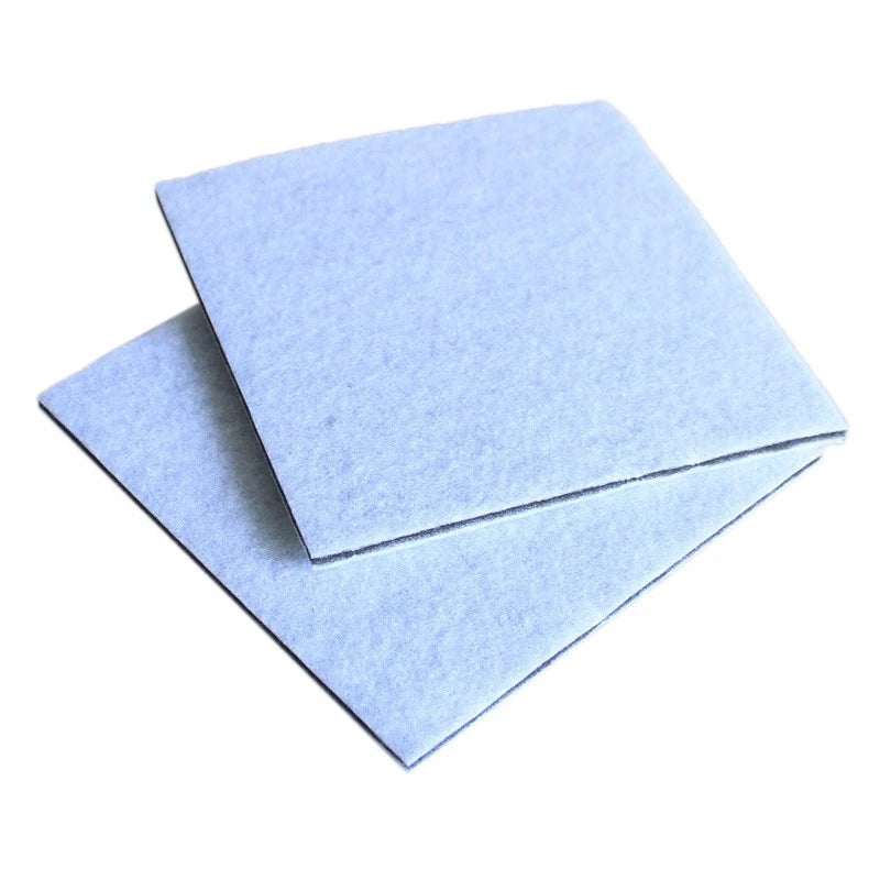 Set of 5 White Scouring Cloths for Vacuum Cleaner Protection Filter