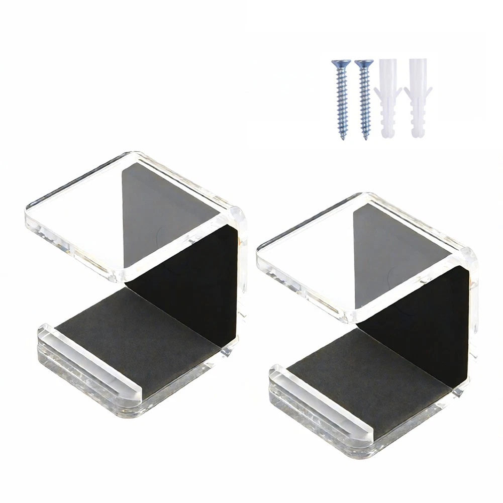 Hockey Wand Wall Mount Rack with Protective Felt and EVA Padding for Universal Use