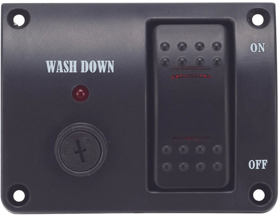 Deck Wash Rocker Switch Panel for Marine (12V) - LED