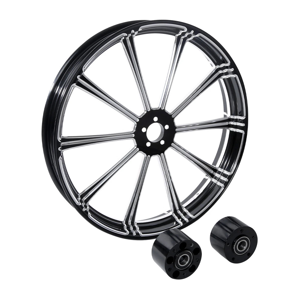 21" x 3.5" CNC Front Wheel Rim Hub Dual Disc for Harley Touring (1997–2021)