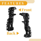 Set of 2 LH RH Front Bumper Support Brackets for Toyota Fortuner (2009–2011)