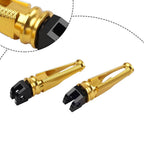 2X Gold Rear Passenger Footrest for Ducati Panigale (1098–1299)