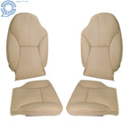 Set of 4 Front Seat Covers for Dodge Ram 1500 2500 3500 (1998–2002) Tan Leather