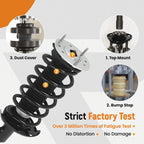 Set of 4 Rear Front Shock Struts for Land Rover LR2 (2008-2015)