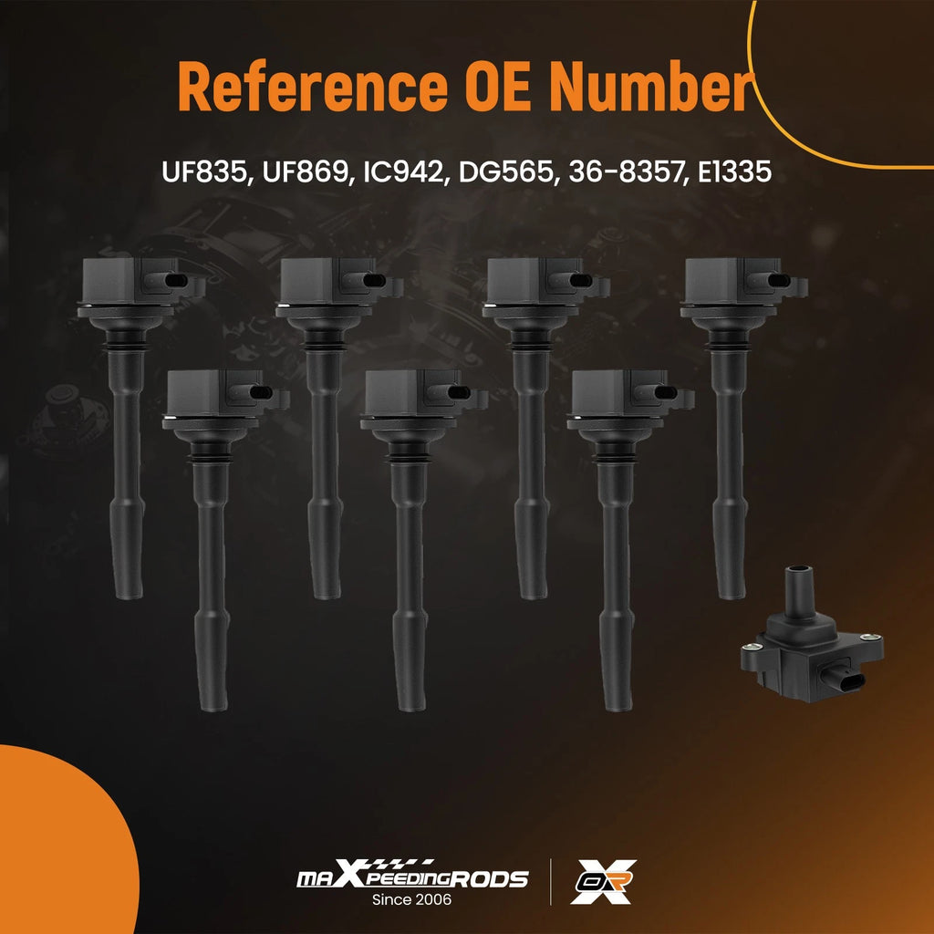 8x Ignition Coils Kit for Ford F-150 Mustang GT 5.0L (2018–2021)