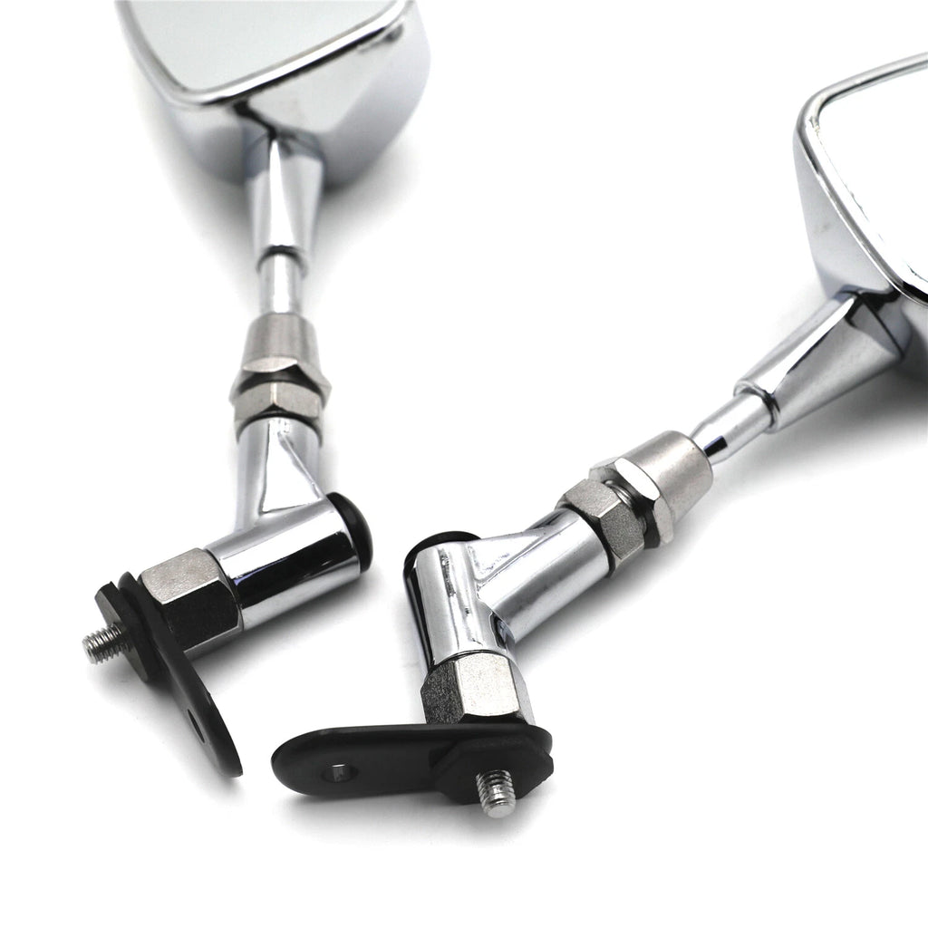 Chrome Mini Mirrors for Honda CBR600RR, Kawasaki Ninja 636 ZX6R, Yamaha YZF R6 R1