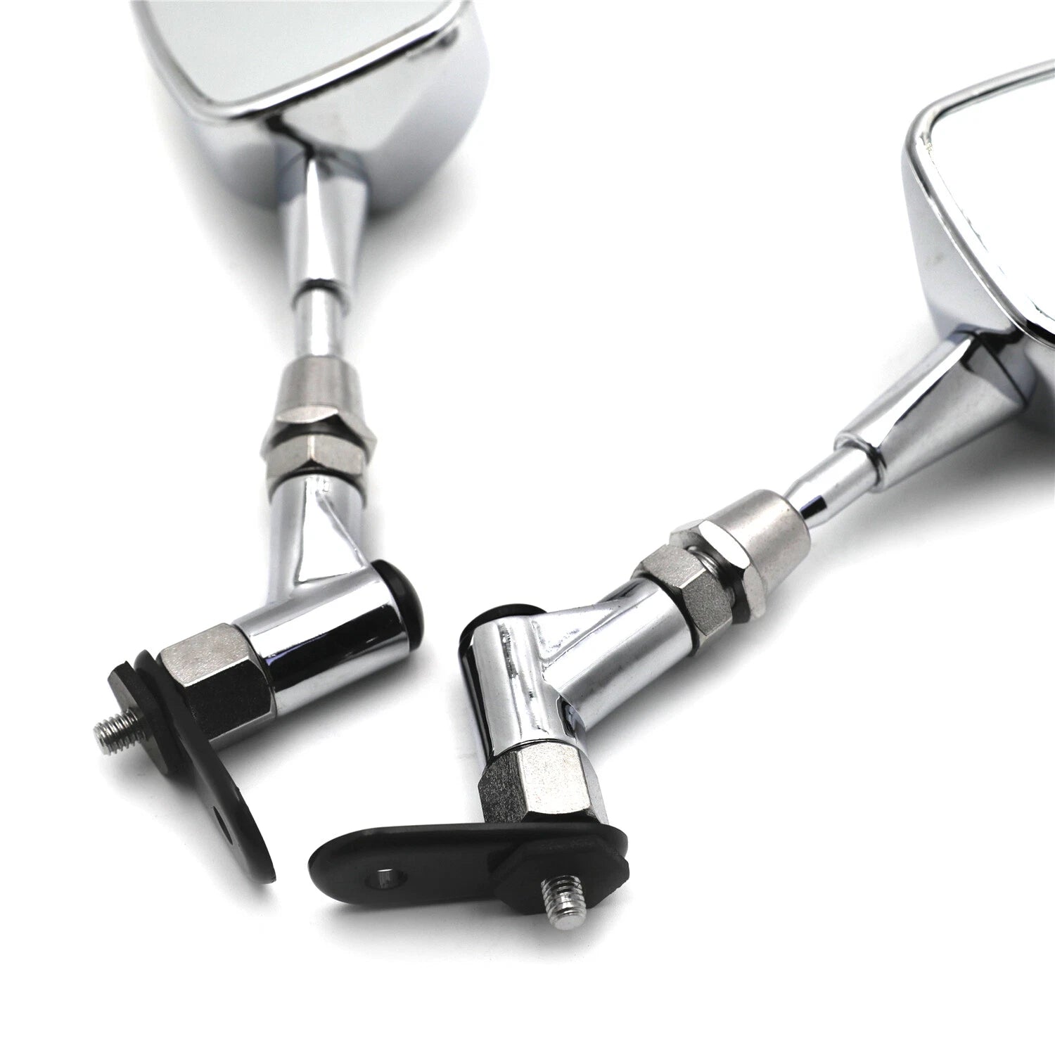 Chrome Mini Mirrors for Honda CBR600RR, Kawasaki Ninja 636 ZX6R, Yamaha YZF R6 R1