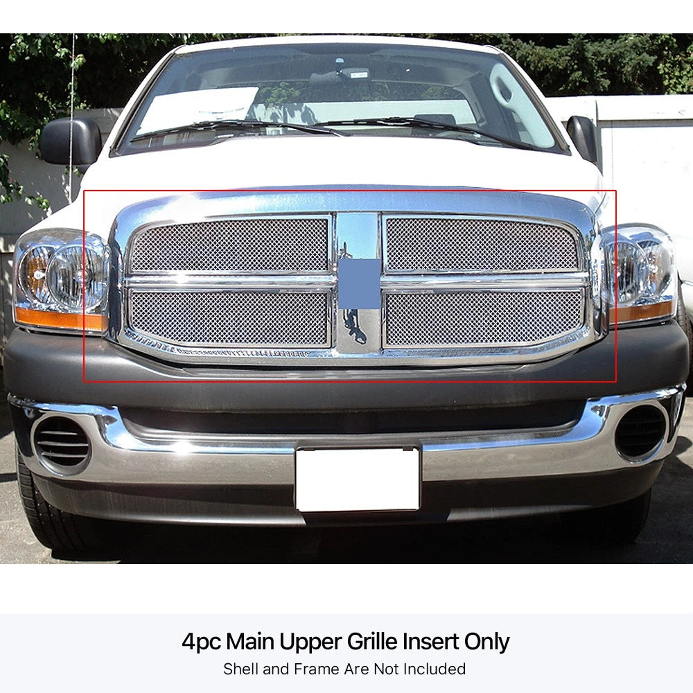 Stainless Steel Mesh Grille Insert for Dodge Ram (2006-2008)