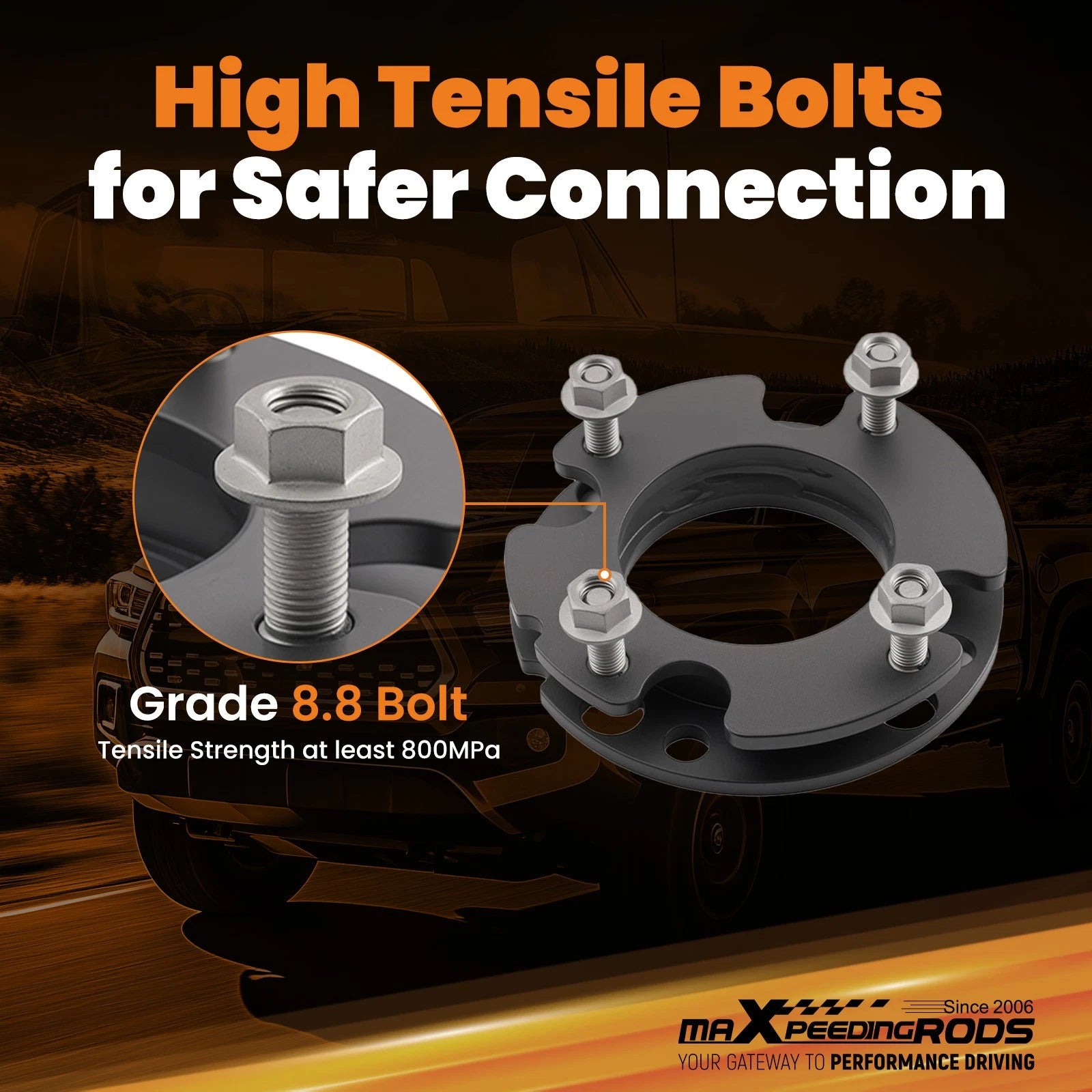 3" Front Rear Lift Spacer for Toyota Tacoma (2024–2024) 2WD 4WD Kit