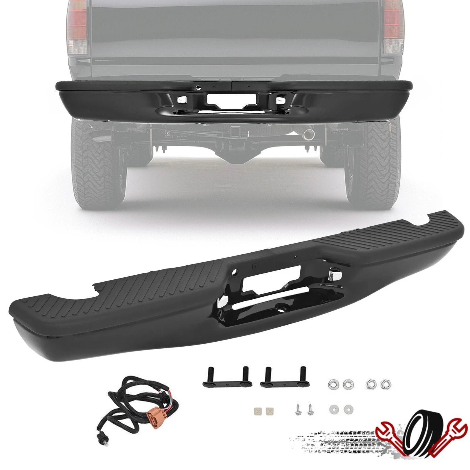 Rear Bumper Assembly for Ford F150 (1997–2004 Flareside)