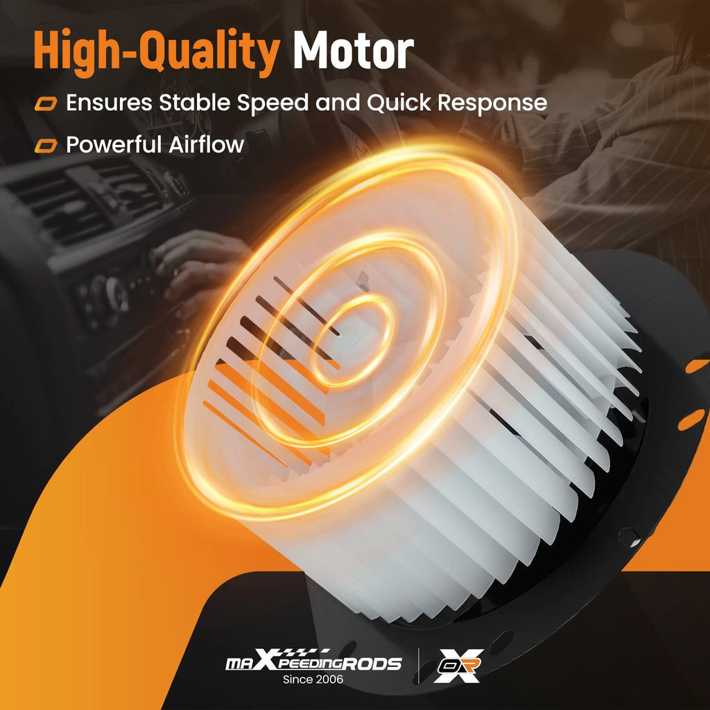 A/C Heater Blower Motor with Fan for Ford E-150 E-250 E-350 E-450 (1992-2022)