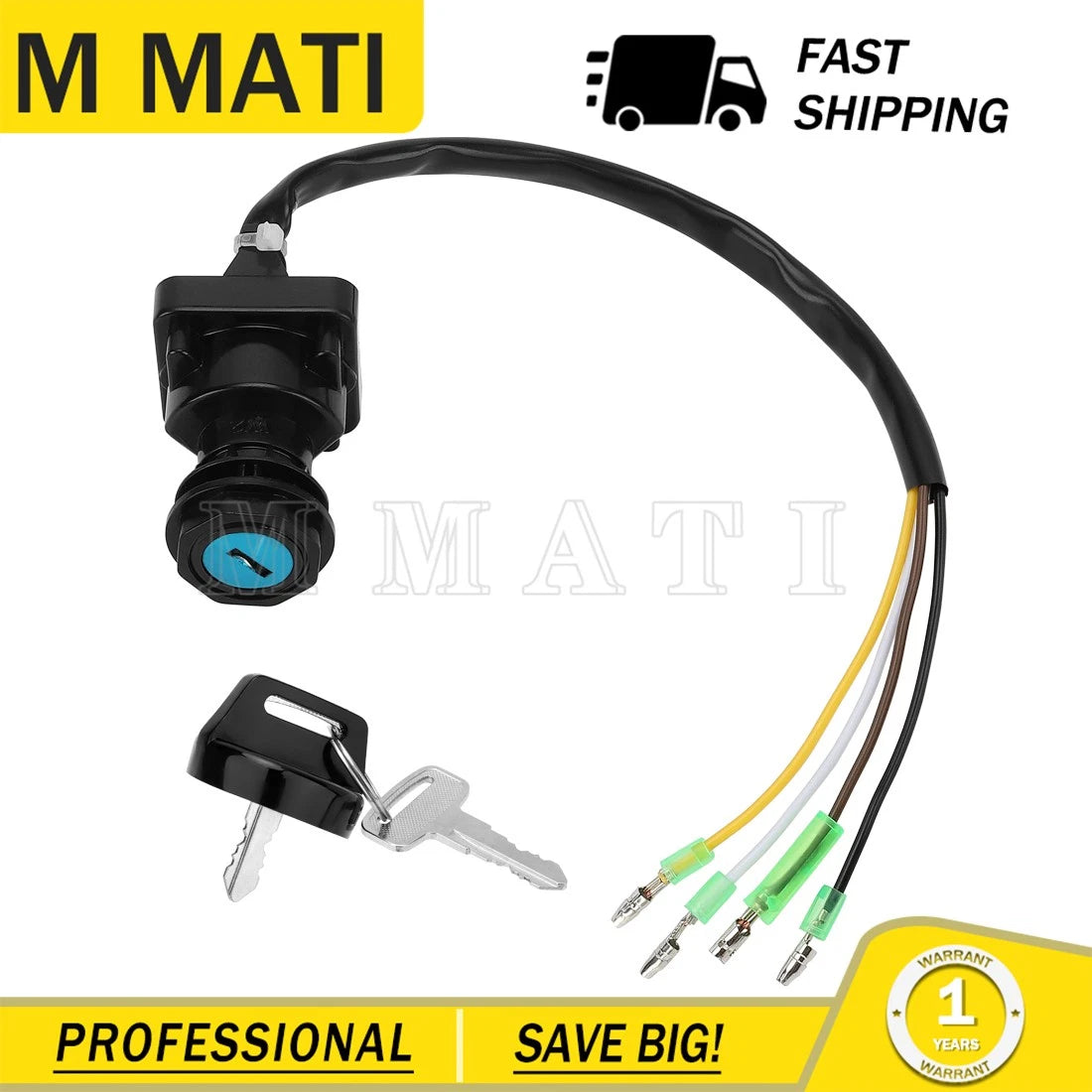 Ignition Key Switch for Kawasaki (27005-1131)