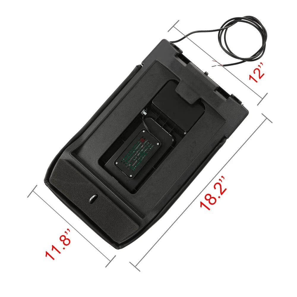 Center Console Lid for Chevrolet (2001–2007) Wireless Charging Armrest Black