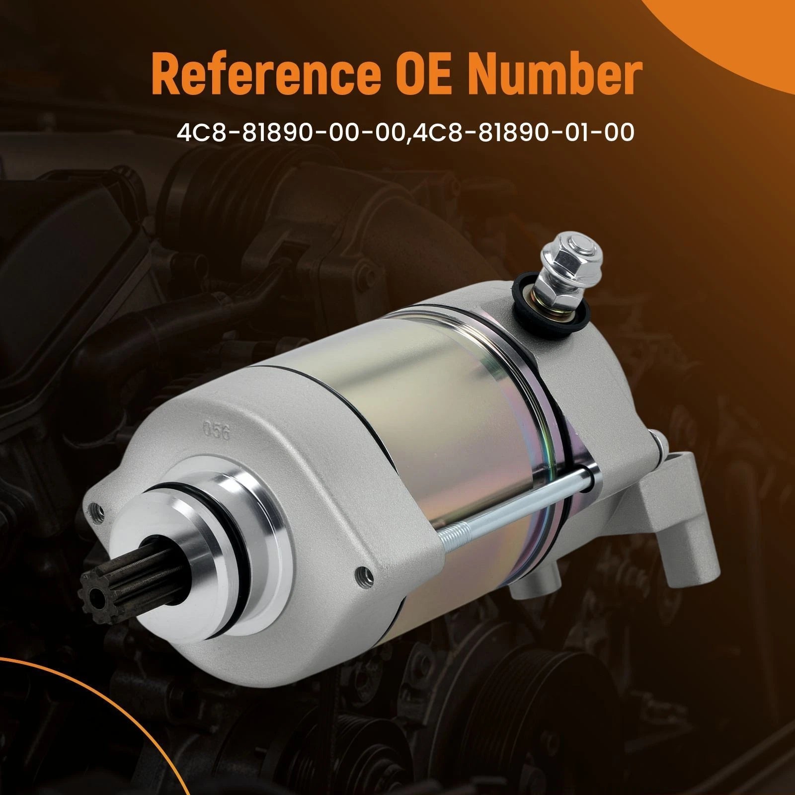 12V 9T Starter Motor for Yamaha YZF R1 (2004–2008) 4C8-81890-00-00 CW