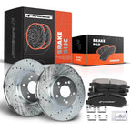 Front Drilled Brake Rotors & Ceramic Pads for Honda Ridgeline (2006–2011)