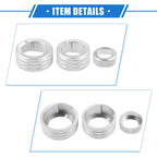 Set of 5 AC Climate Control Knob Rings for Toyota 4Runner (2010–2022) Silver Tone