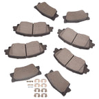 Set of 8 Ceramic Brake Pads for Toyota Camry (2018–2023)